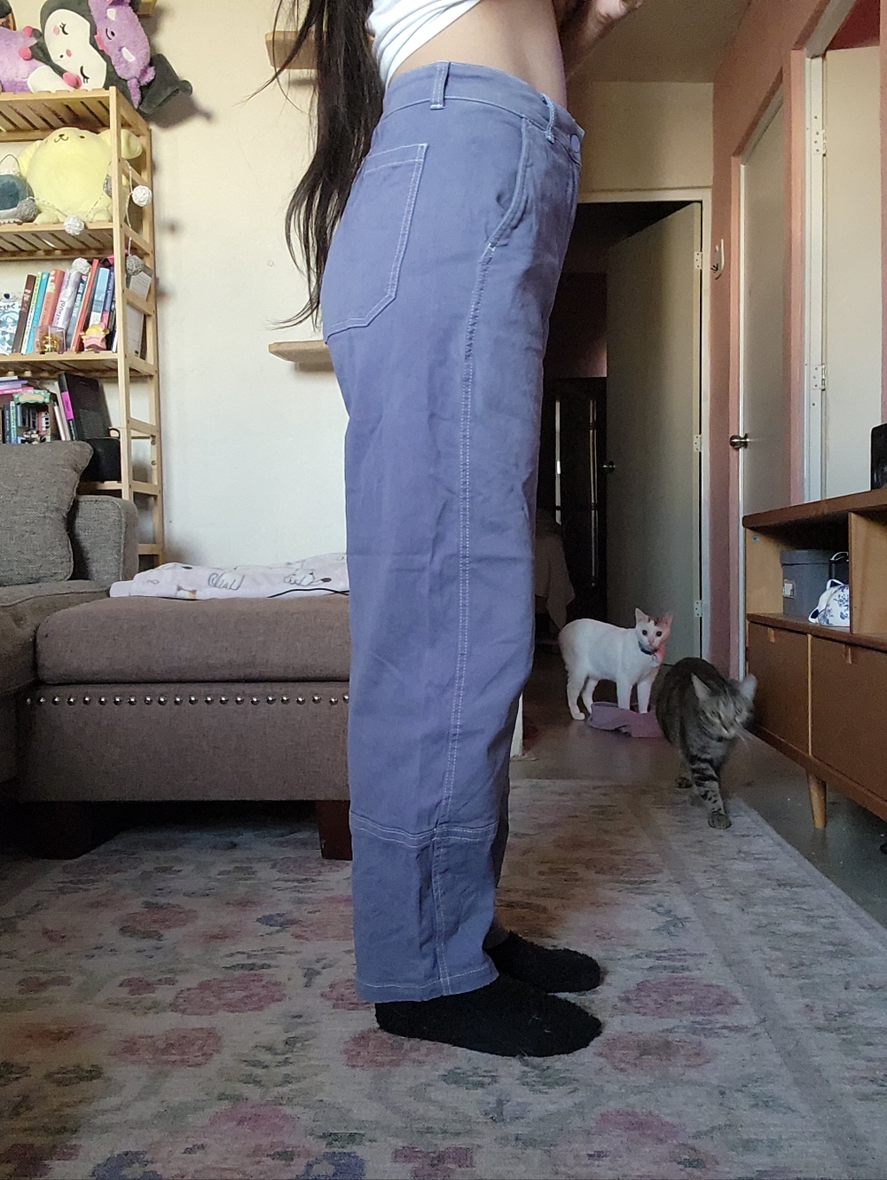 Everlane Utility Barrel Pant, Dyed Purple, 4 - Picture 3 of 4